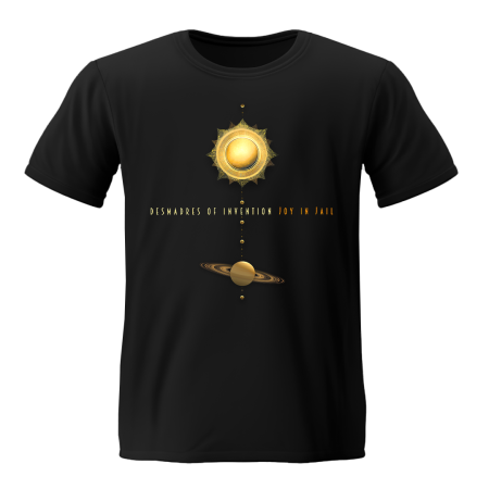 Desmadres of Invention Album "Joy in Jail" T-Shirt BlackDesmadres of Invention "Joy in Jail" Album Cover Art T-Shirt Black